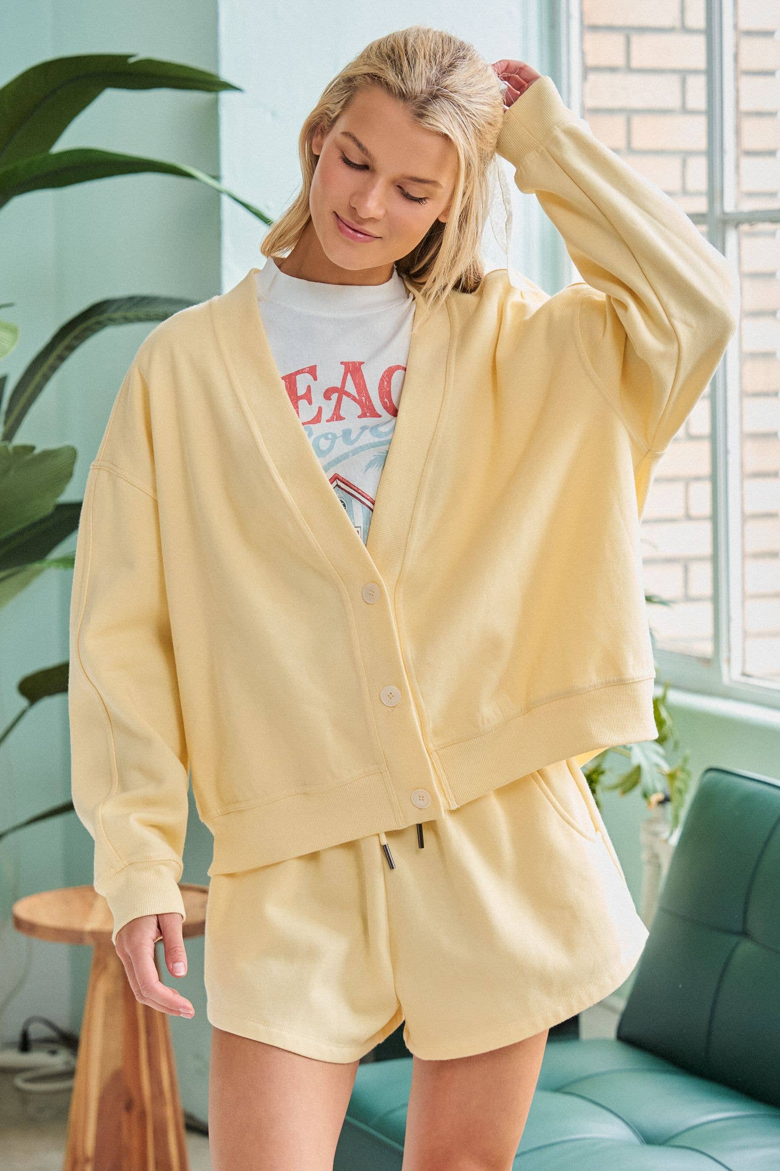 Lemoncello Cardigan Set