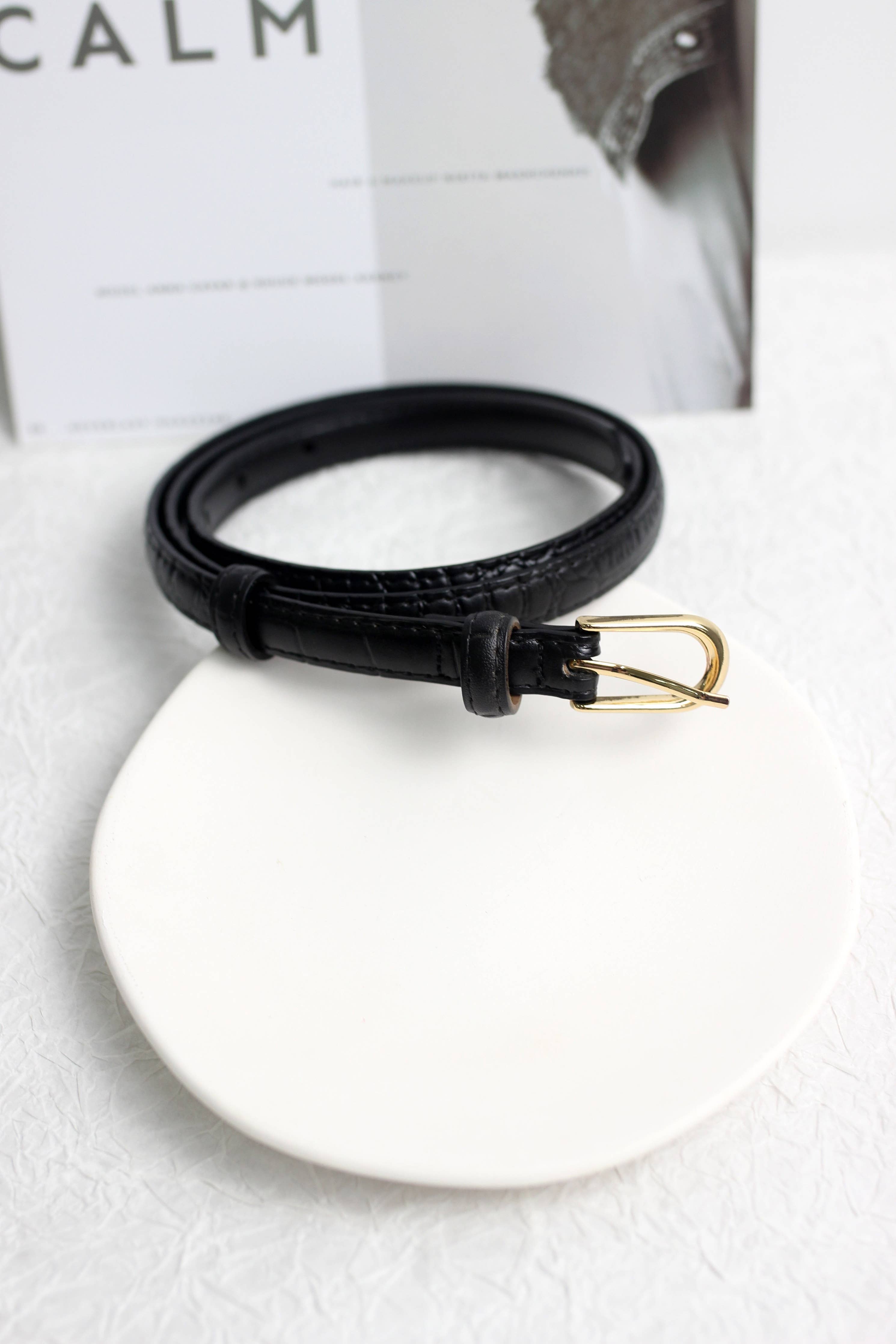 Fiori Leather Belt