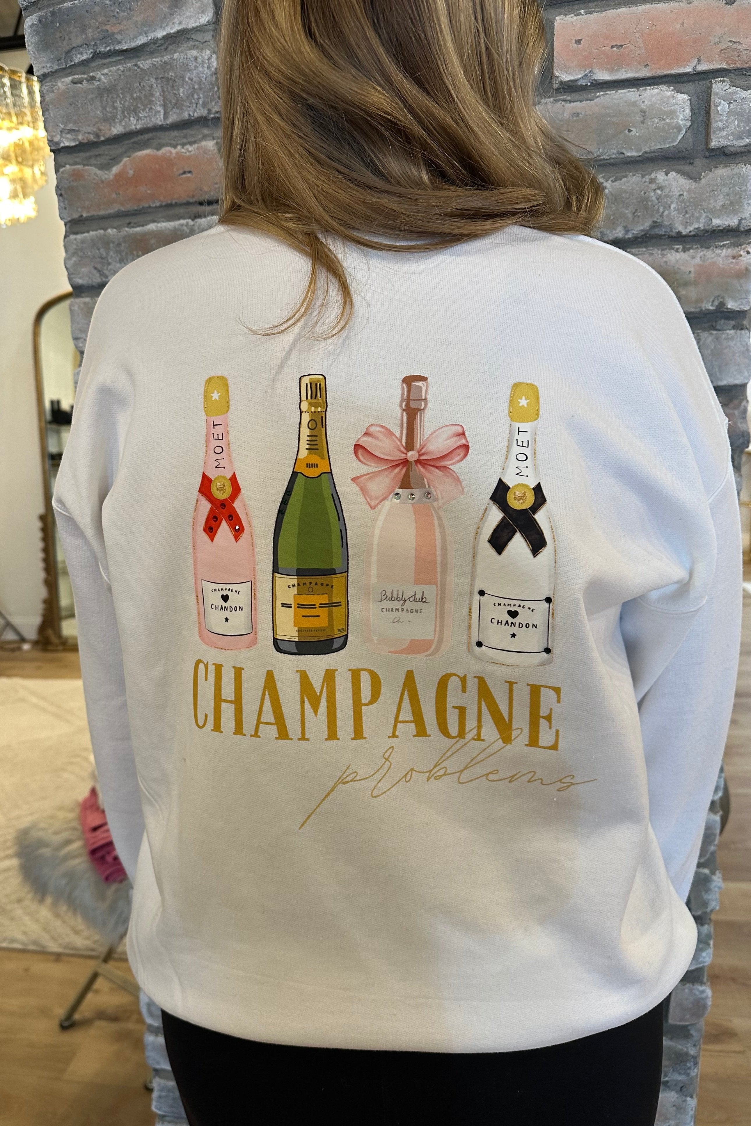 Champagne Problems Crewneck