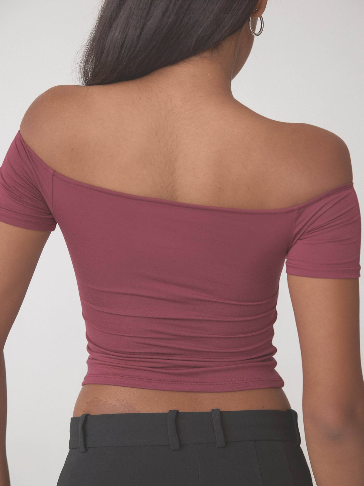 Klassy Bare Shoulder Top