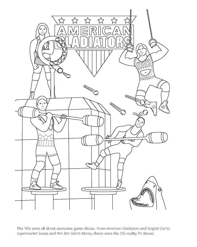 90s Coloring Book
