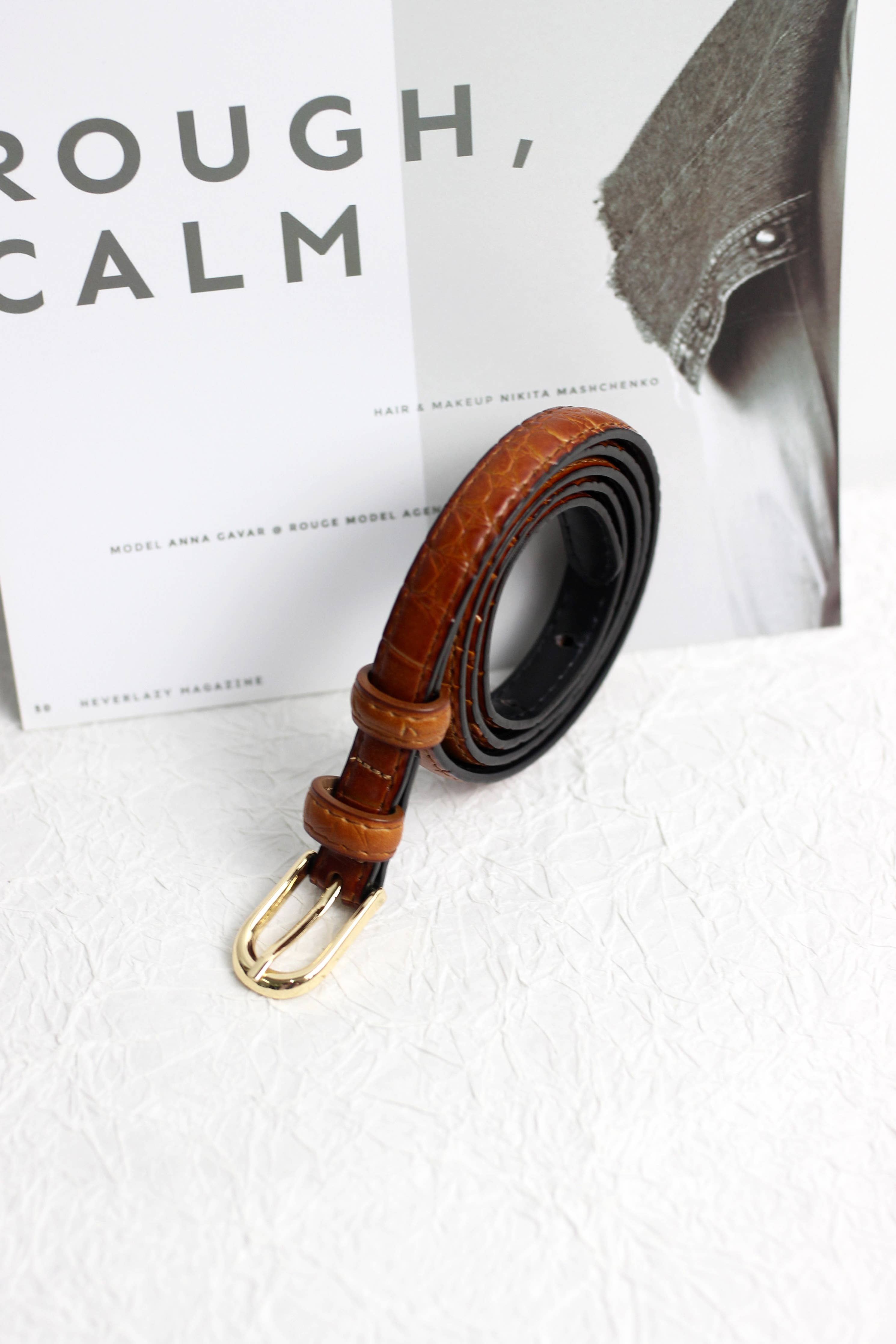 Fiori Leather Belt