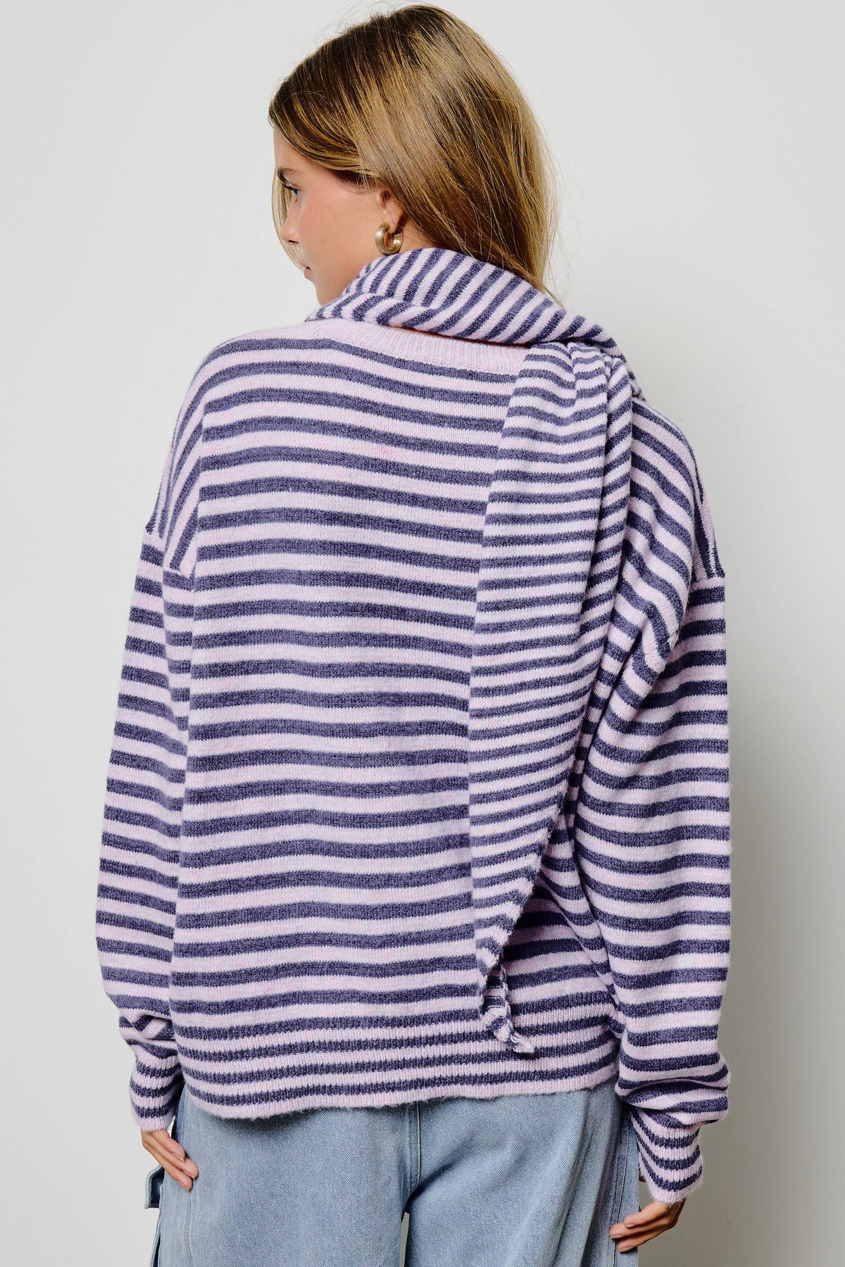 Lilac Stripe Sweater