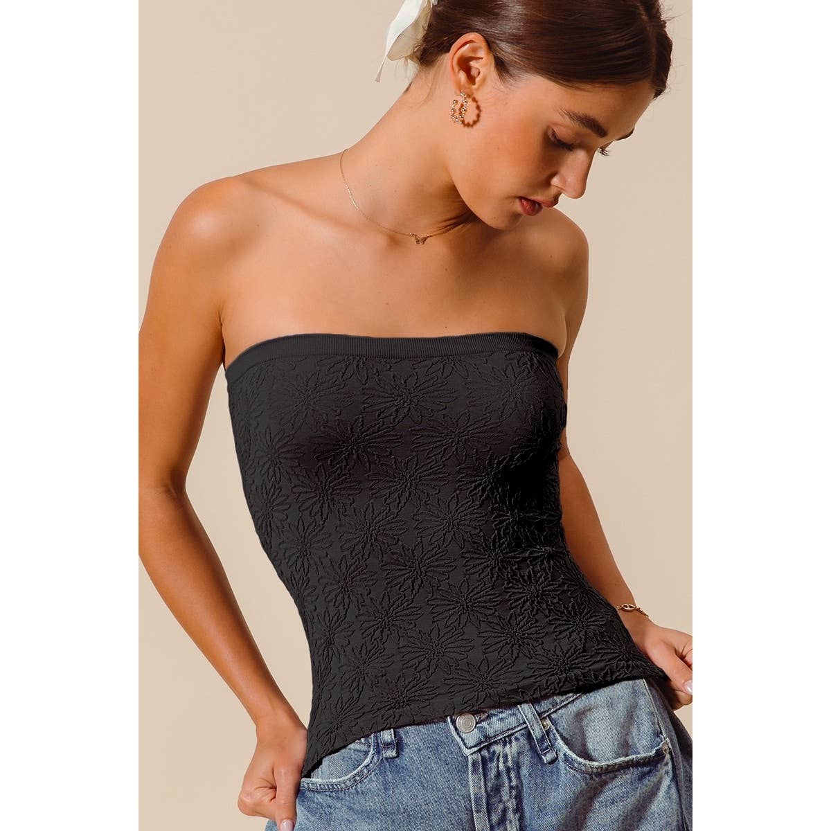 Textured Tube Top