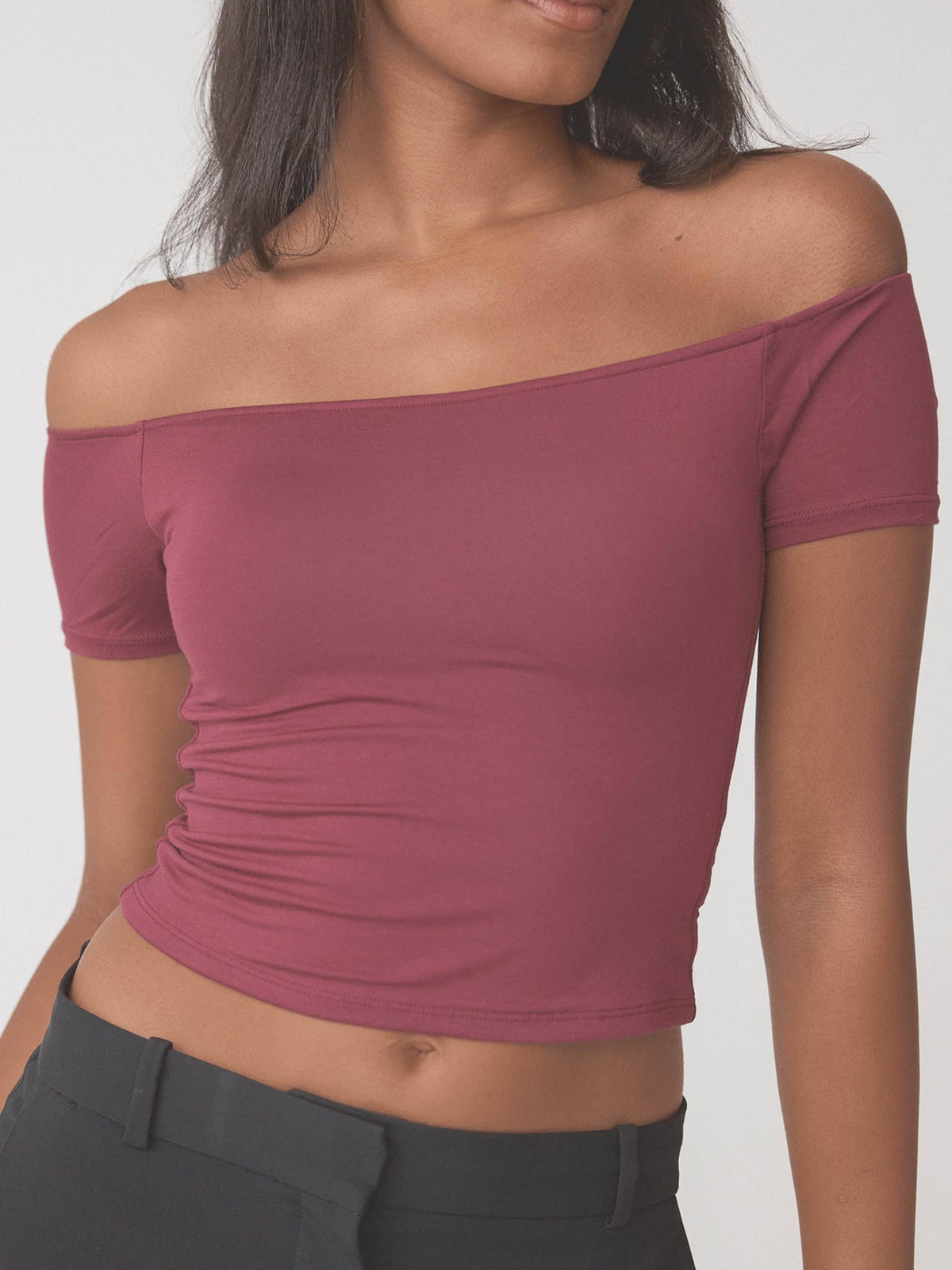 Klassy Bare Shoulder Top