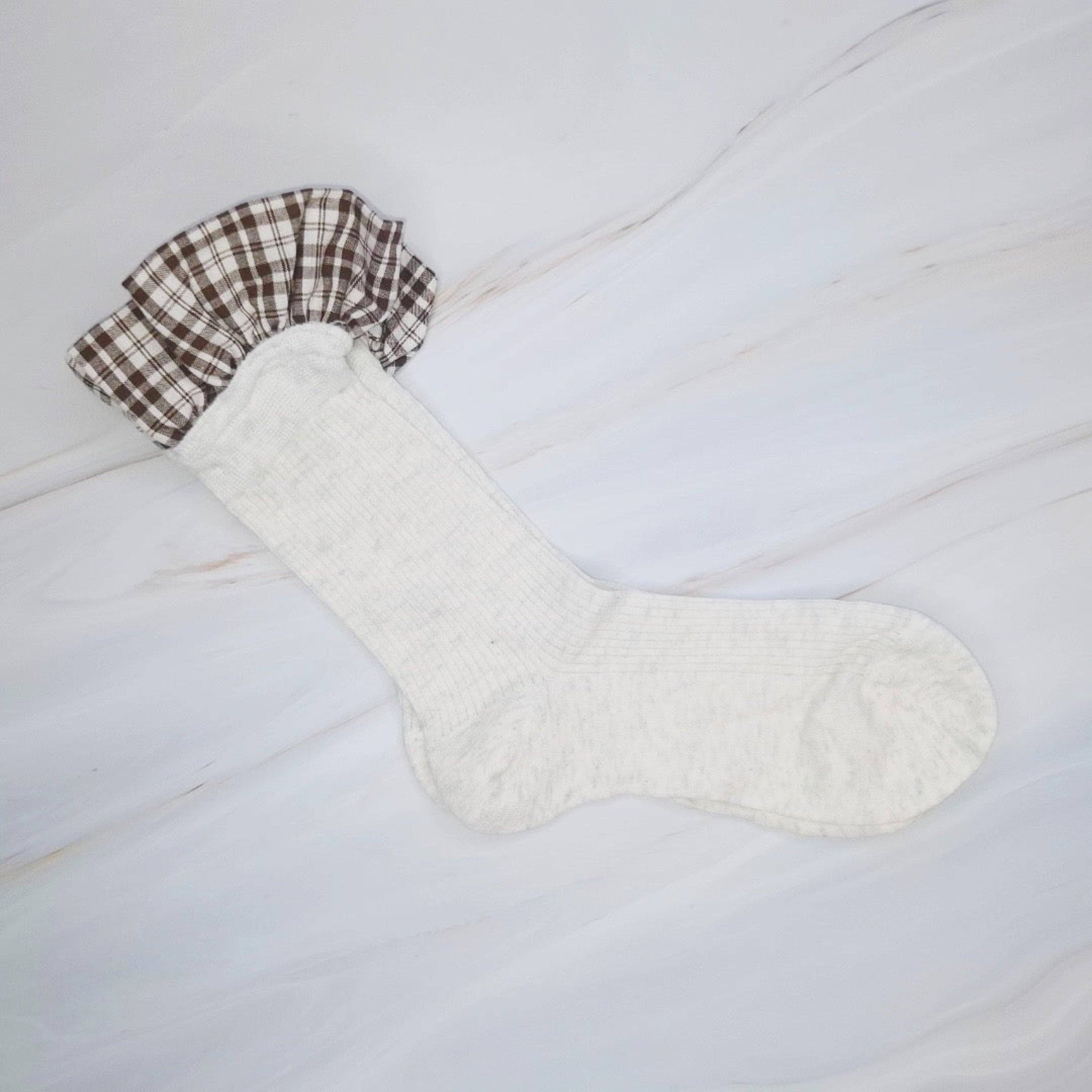 Plaid Ruffle Socks