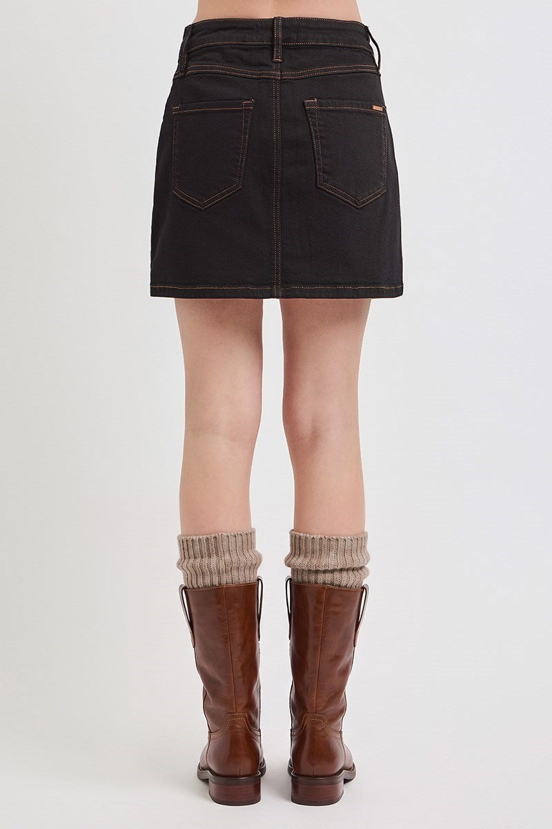 Espresso Denim Skirt