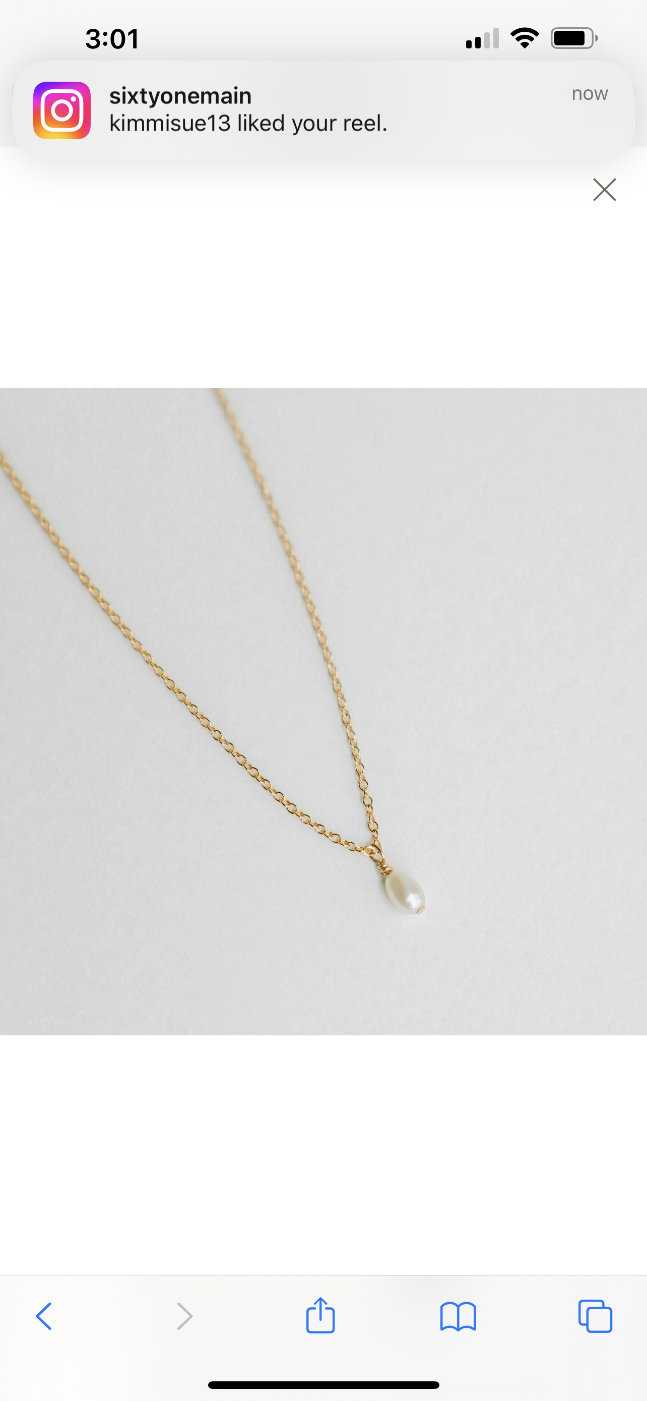 Pearl Drop Necklace