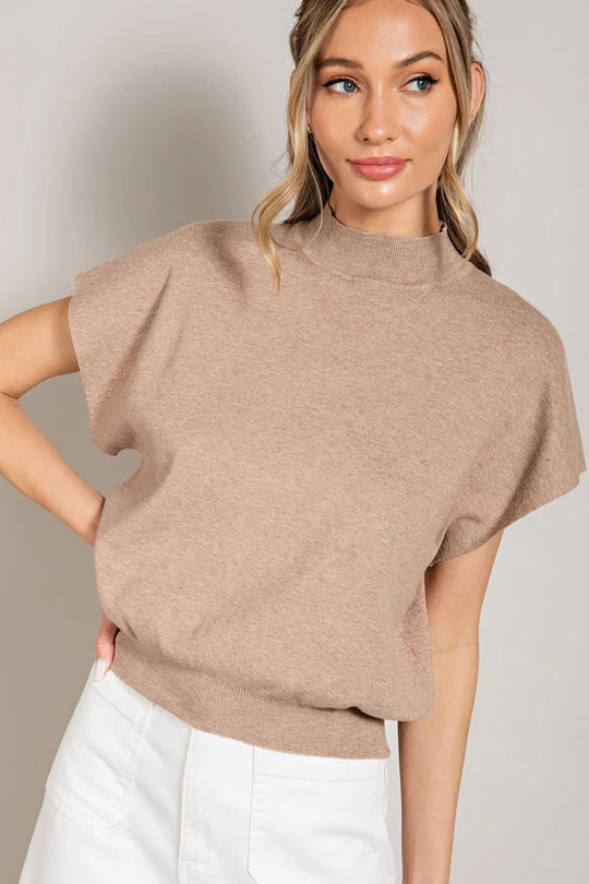 Mona Mock Neck Top