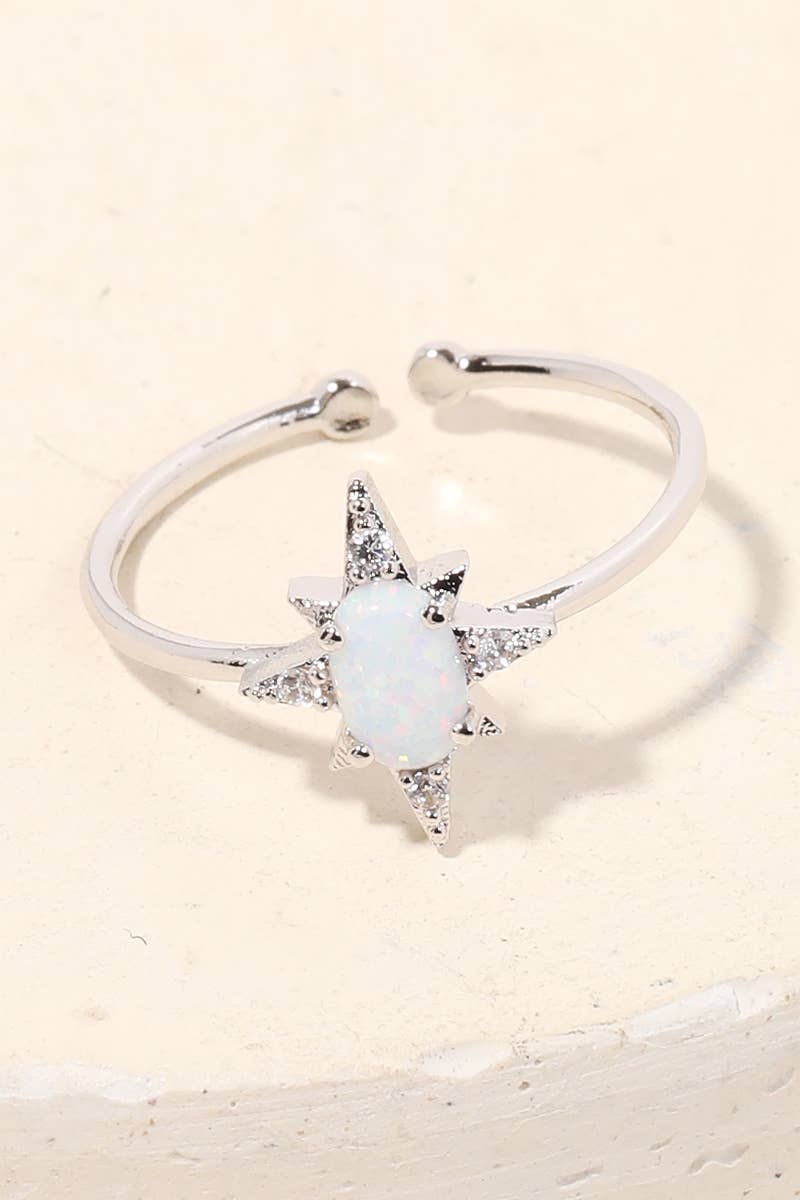 Opal Star Ring