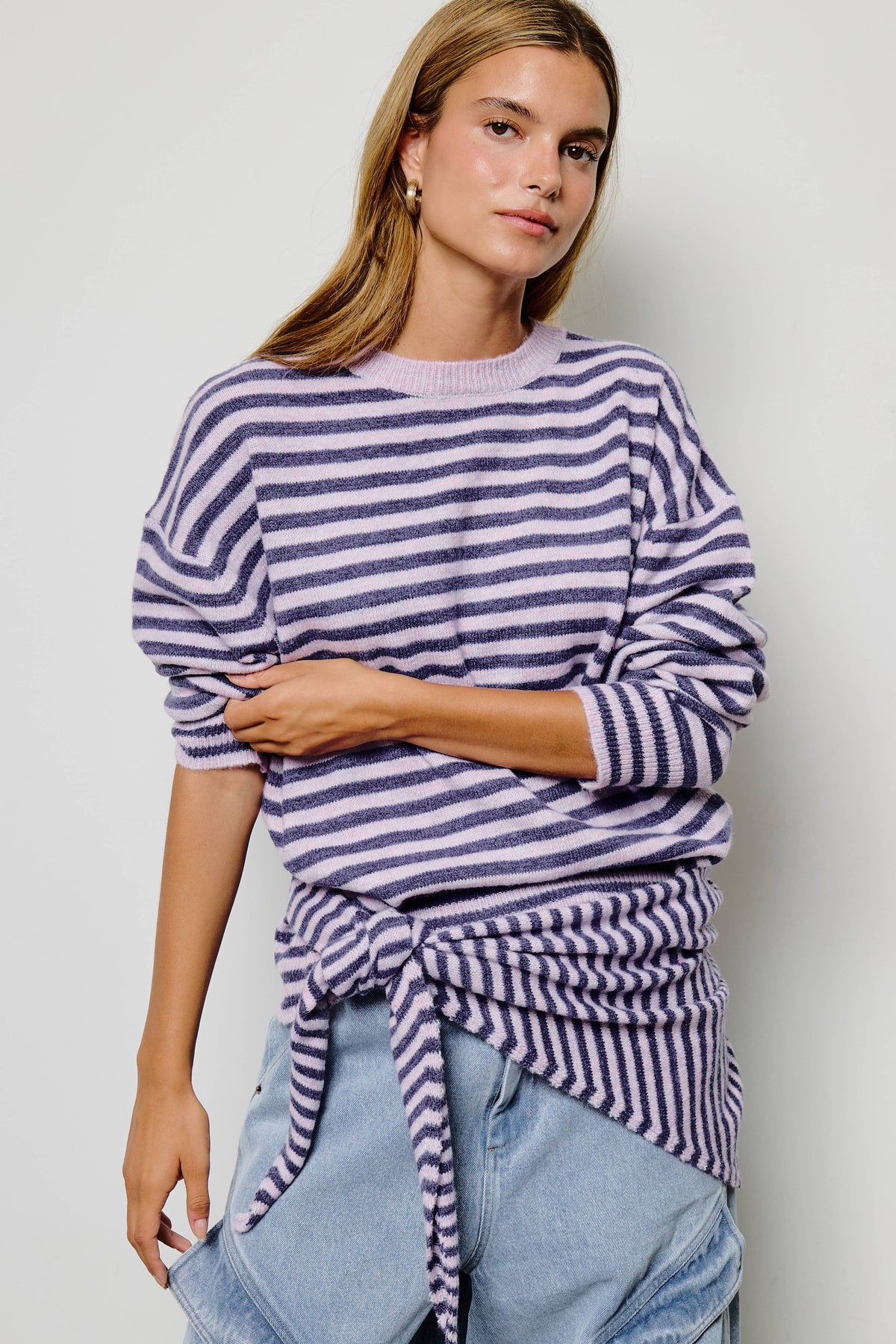 Lilac Stripe Sweater