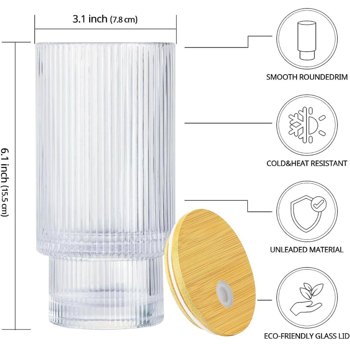 Ribbed Glass Tumbler