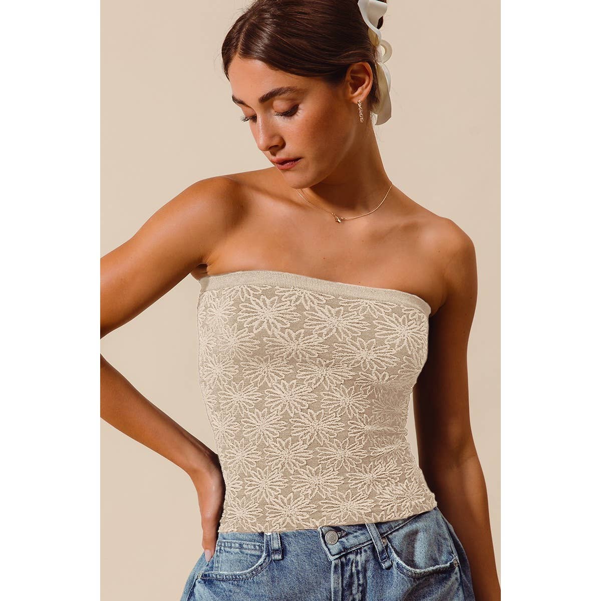 Textured Tube Top